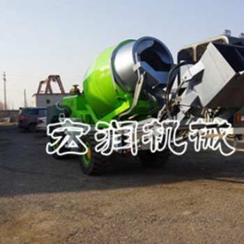铰接式2.6方自上料搅拌车 小型自装自卸自搅拌