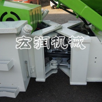 四轮多功能混凝土搅拌车 自动装载移动式混凝土搅拌车