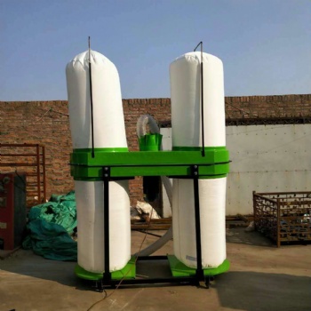 批发供应移动式双桶木工布袋吸尘器 木工吸尘器 工厂用吸尘器