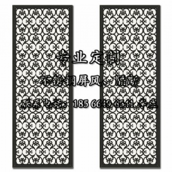 定制轻奢不锈钢屏风隔断装饰墙中式简约钛金玄关现代客厅金属屏风