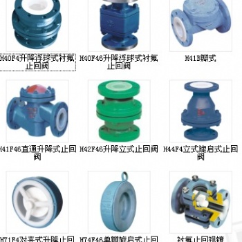 温州诚泰衬氟止回阀系列