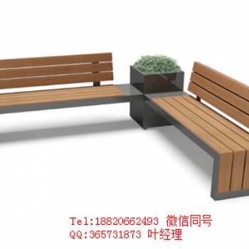 佛山户外休闲椅 防腐石木椅 麻石脚木椅厂家
