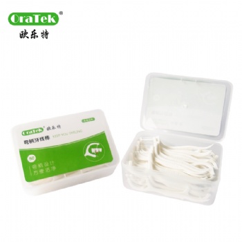 香港Oratek欧乐特弯柄牙线棒 一次性超细牙缝清洁剔牙线 塑料牙签批发定制厂家