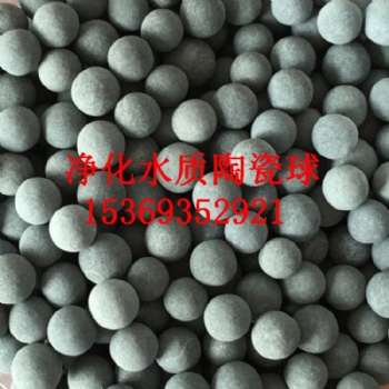 河北电气石陶瓷球厂家 花洒过滤麦饭石球 水产养花用陶瓷球