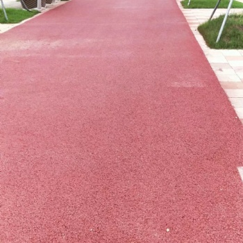 道路多彩换色聚合物薄层刮平材料施工