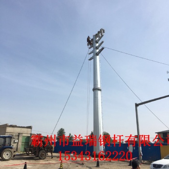 广西省10kv电力钢管杆 直线钢杆 耐张钢杆厂家
