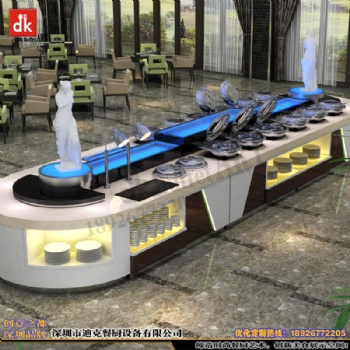 高档自助餐厅设计 自助餐厅效果图 自助餐台设计制作 迪克厂家