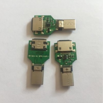 东莞供应 USB转接头 数据线带OTG Type-c铆合公头转苹果5母座