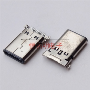 Type-C 公头沉板0.95mm 双排24P全贴片