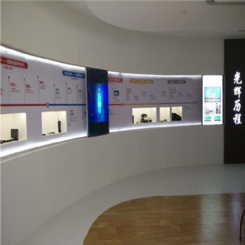 智能液晶滑轨屏，展厅多媒体设备互动滑轨屏展厅各行业数字化展厅展馆整体解决方案
