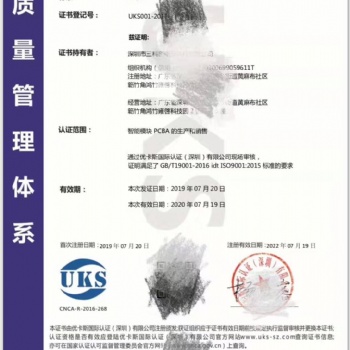 ISO9001管理体系