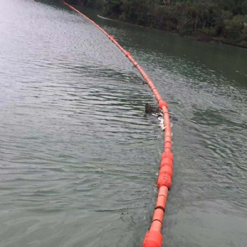 浮式拦污设备进水口导漂排设计安装