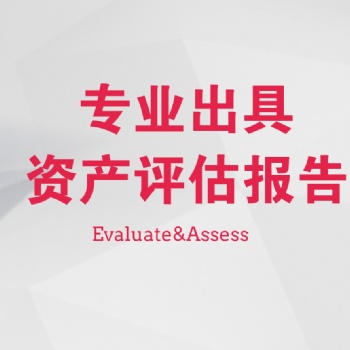 固定资产评估、无形资产评估专业出具，可加急