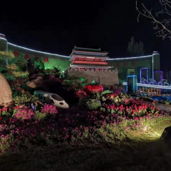 北京绿雕厂家五色草景观植物绿雕植物墙定制