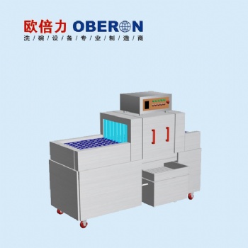 欧倍力餐具自动除渣机 食堂酒店餐饮连锁用餐具除渣设备厂家价格
