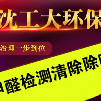 沈阳专业检测治理除甲醛公司，沈工大环保，专业放心