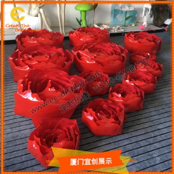 亚克力花朵塑料花朵商场橱窗美陈道具