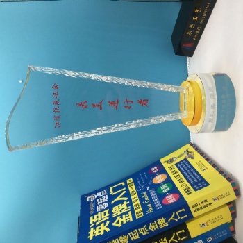 公司疫情突出贡献奖/武汉社区志愿者无私奉献奖杯刻字定做
