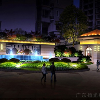 清远新都广场夜景照明设计