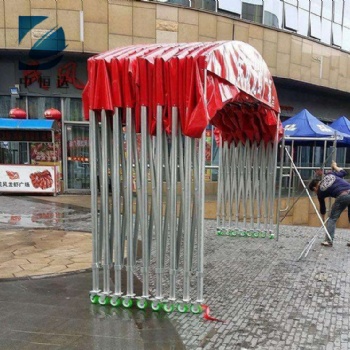 仙桃大排档雨棚定制活动雨棚伸缩式推拉雨棚厂家