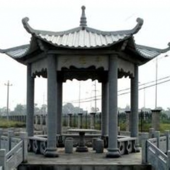 青石凉亭花岗岩石雕园林雕塑雕刻雕塑