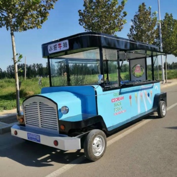 浙江流动小吃车电动四轮美食房车多功能流动餐车