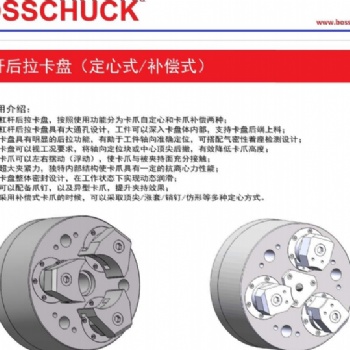 代理BOSSCHUCK杠杆后拉卡盘支持非标定制，原装进口