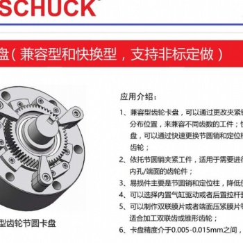 代理BOSSCHUCK齿轮卡盘原装进口，售后服务