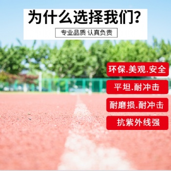 新国标环保透气型塑胶跑道材料学校操场运动场体育场颗粒跑道施工