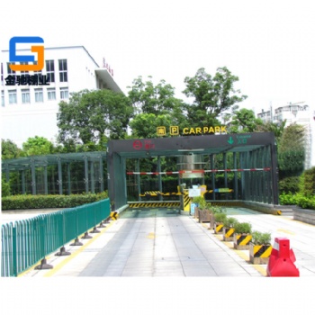 宁波金驰棚业厂家定制玻璃坡道雨棚