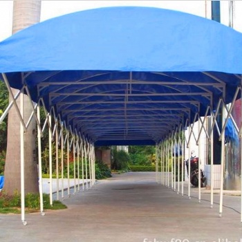 佛山移动推拉棚户外遮阳蓬展览仓储雨篷大型活动帐篷伸缩式帐篷