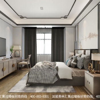 新中式风格，用集成墙板这样装，美极了