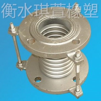 衡水琪萱供应通用型法兰式船用真空拉杆伸缩膨胀节金属波纹补偿器