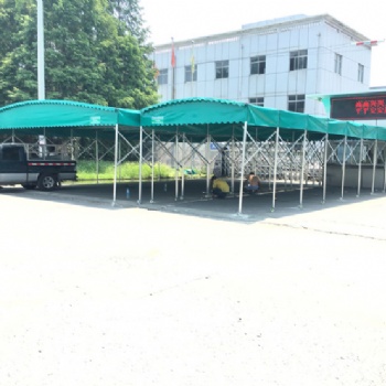 篮球雨棚户外伸缩遮阳棚伸缩雨棚推拉帐蓬夜宵棚大型仓库棚烧烤棚