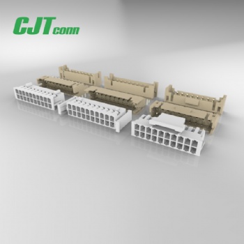 长江连接器PHD2.0带扣弯针镀金针座厂家加工线束，A2006压着连接器
