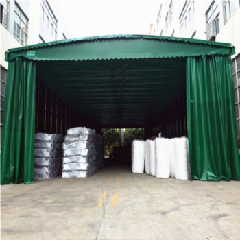 西安中赞专业生产推拉雨棚，物流棚 工厂帐篷，大排档帐篷