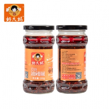 重庆好大妈油辣椒、重庆好大妈豆豉油辣椒代加工、油辣椒批发定制