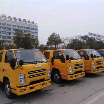 国六江铃双排座自卸车 江铃公路养护车价格厂家