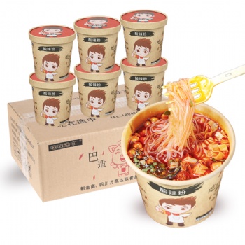 桶装酸辣粉厂家批发酸辣粉代加工OEM贴牌