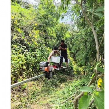 高效爬坡运输车 丘陵地带轨道运输车 广东汽油机山地单轨运输车