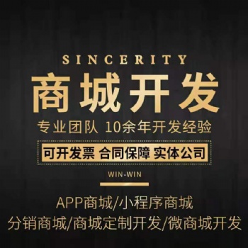郑州实体公司专业定制开发商城小程序