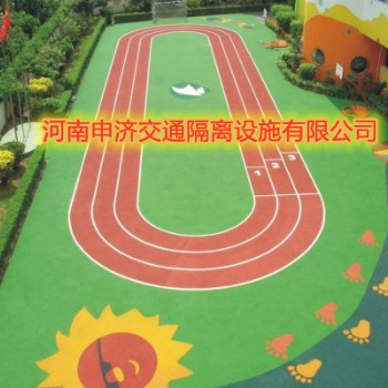 批发安装塑胶跑道塑胶地坪PDEM幼儿园学校地坪透气型塑胶跑道