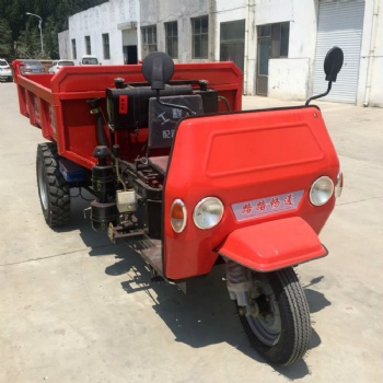 矿用运输电动工程车 工程三轮车 自卸式矿车厂家选宏图机械