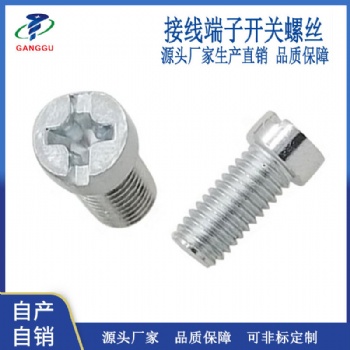 源头厂家生产 M5机牙螺钉 十一字圆柱头接触器端子开关插座螺丝