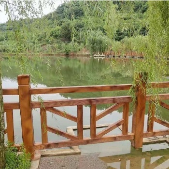 广西仿木栏杆咨询价位 广西仿木梯形栏杆安装咨询艺高景观厂家