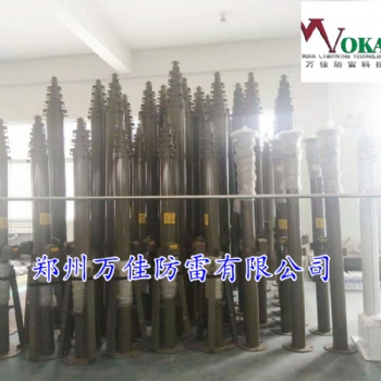 速新便携式电动升降避雷针，13米手摇升降杆接闪器源头厂家直供