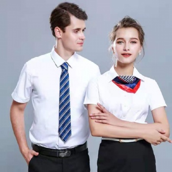 白领衬衫，行政制服，衬衫绣花印字