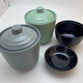 上海壹粤密胺汤碗，仿瓷汤盅批发，美耐皿汤盅餐具定制