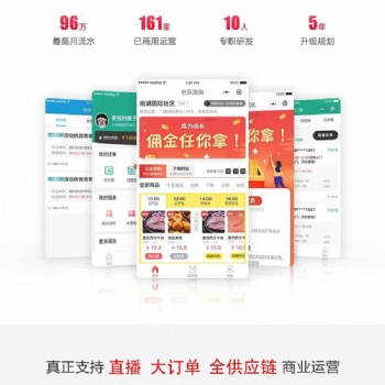 社区团购App 生鲜超市App 后台运营管理