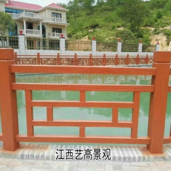 福建仿木栏杆厂家建设美丽乡村，福州水泥仿木护栏施工验收标准